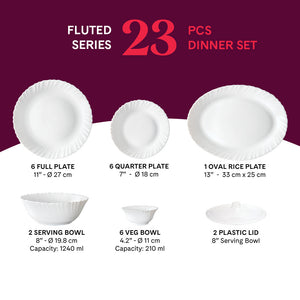 Larah by Borosil, Minerva Dinner Set