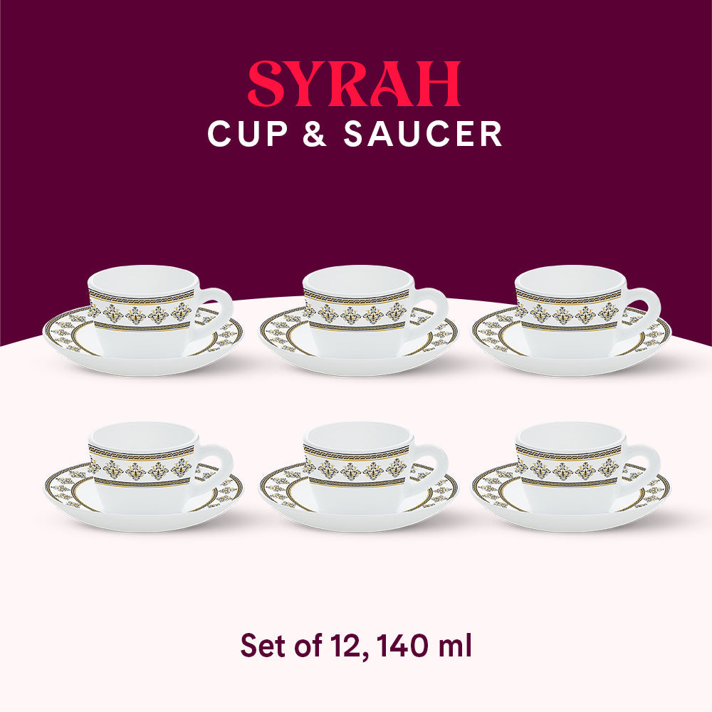 Larah By Borosil Syrah Cup n Saucer Set