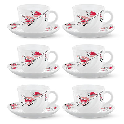 Larah By Borosil Gloria Cup n Saucer Set