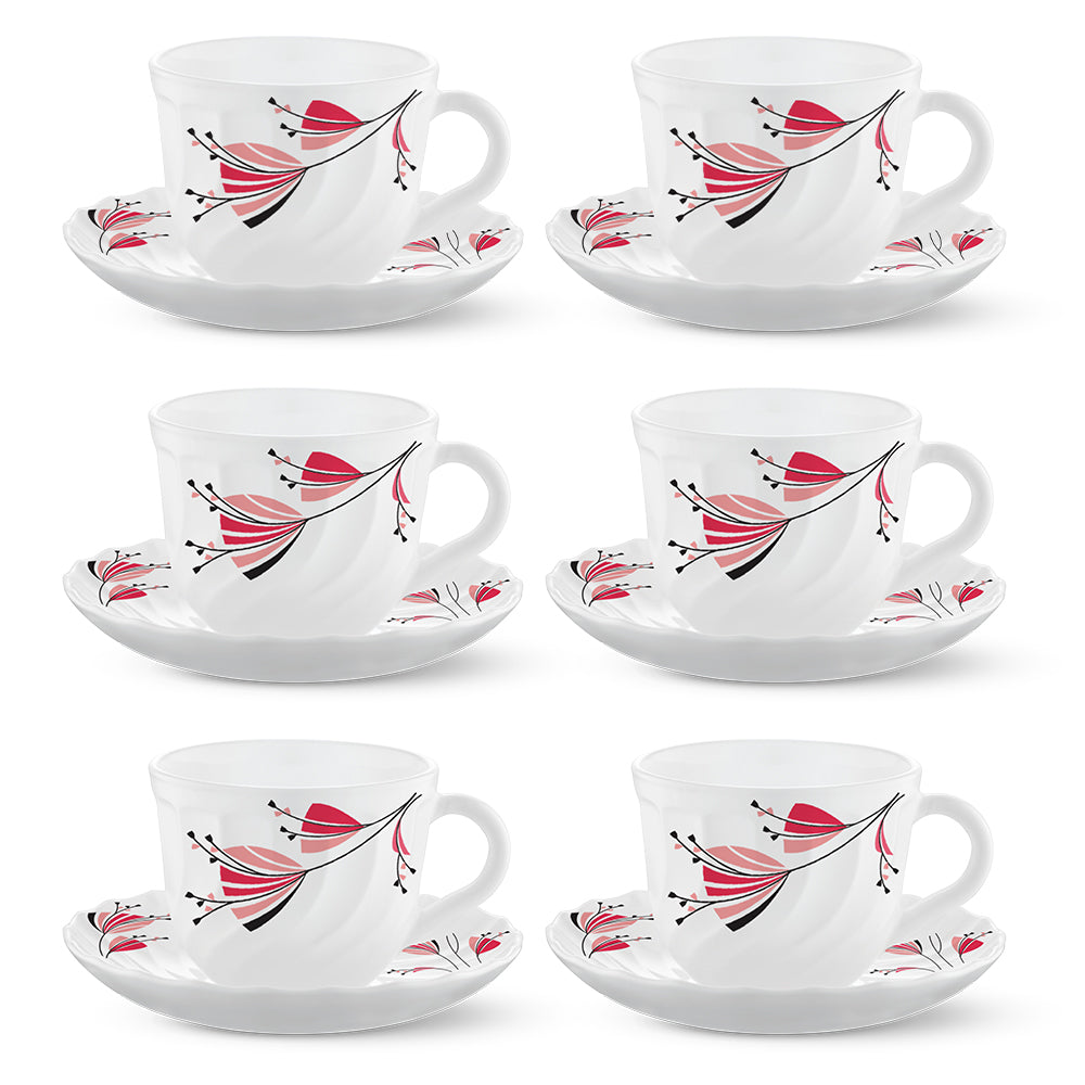 Larah By Borosil Gloria Cup n Saucer Set