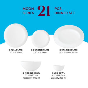 Larah by Borosil, Inca Dinner Set