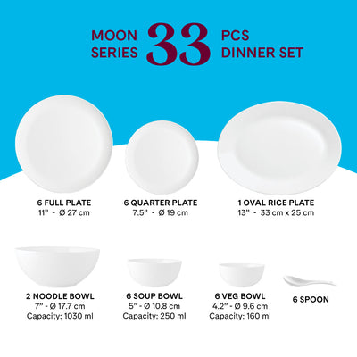 Larah by Borosil, Inca Dinner Set