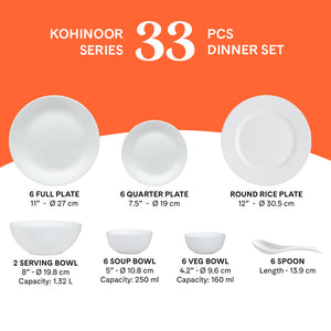 Larah by Borosil, Cycladia Dinner Set