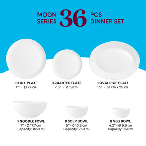 Larah by Borosil, Inca Dinner Set