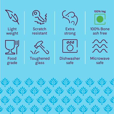 Larah by Borosil, Inca Dinner Set