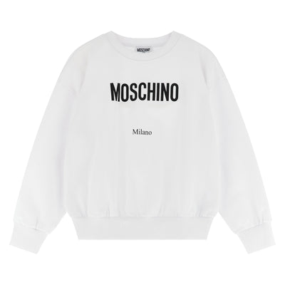 Moschino Kid Teen Logo Lettering Sweatshirt