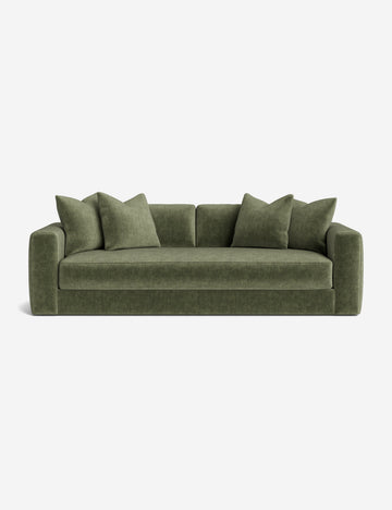 Moss Performance Striated Velvet