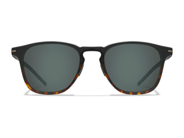 Matte Black / Matte Campfire Tortoise Frame - Dark Carbon (Polarized) Lens
