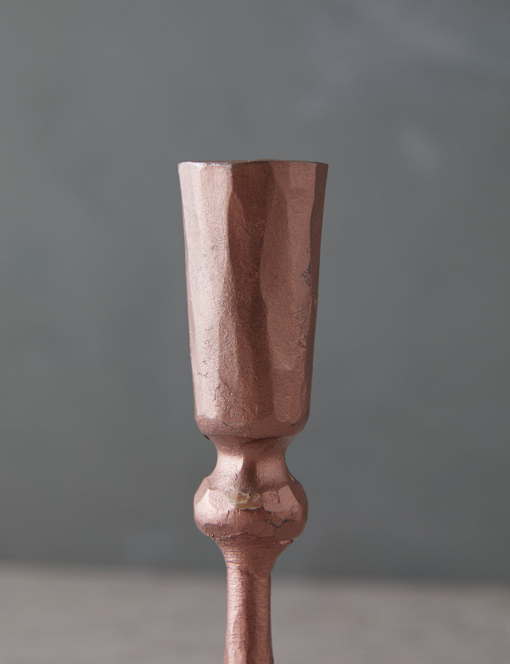 Hand-Forged Iron Taper Candle Holder