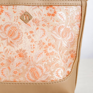 Eden Beige Bucket Handbag For Women