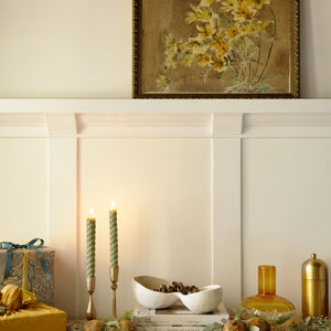 Yellow/Orange Flower with Border Print by Hannah Borger Overbeck