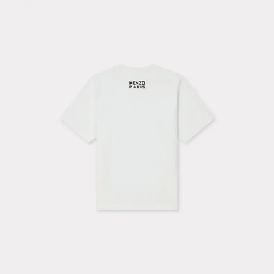 Kenzo Paris 'KENZO Happy Tiger' embroidered oversized T-shirt White