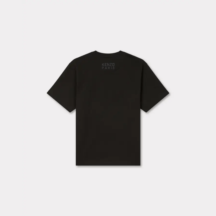 Kenzo Paris 'KENZO Happy Tiger' embroidered oversized T-shirt Black