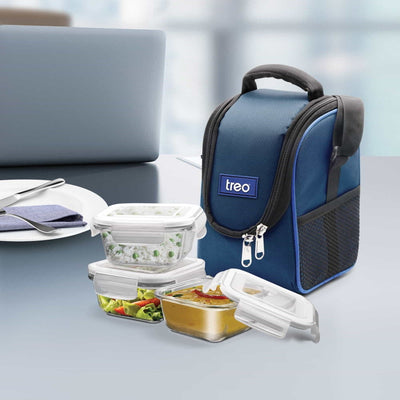 Health First Tiffin Round Glass Tiffin (Treo by Milton)