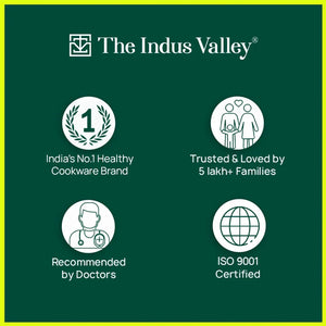 Super Smooth Cast Iron Kadai+ Free ₹110 Spatula,Pre-seasoned, Nonstick, 100% Pure, Toxin-free, 25.4cm, 2.5L, 2.4kg