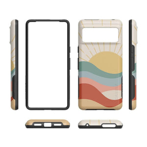 Here Comes the Sun | Colorblock Sunset Google Pixel Case