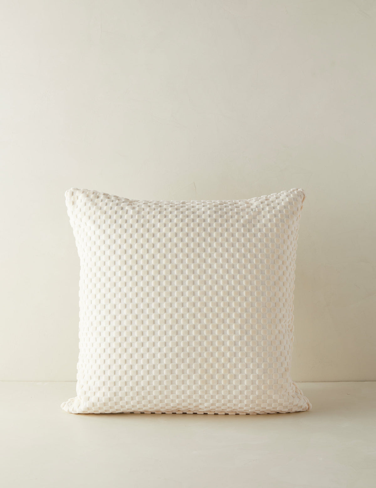 Hi-Lo Checker Velvet Pillow by Sarah Sherman Samuel
