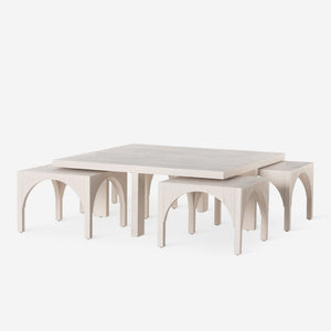 Hilgard Nesting Square Coffee Table (Set of 4)
