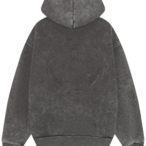 MAGIRI Embroidered Washed Grey Hoodie