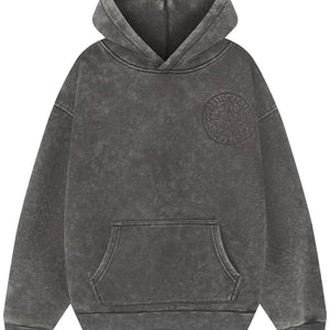 MAGIRI Embroidered Washed Grey Hoodie