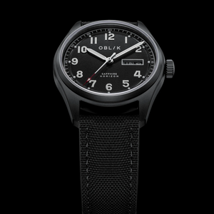 Horizon Men Quartz Black Dial Analog Fabric Watch