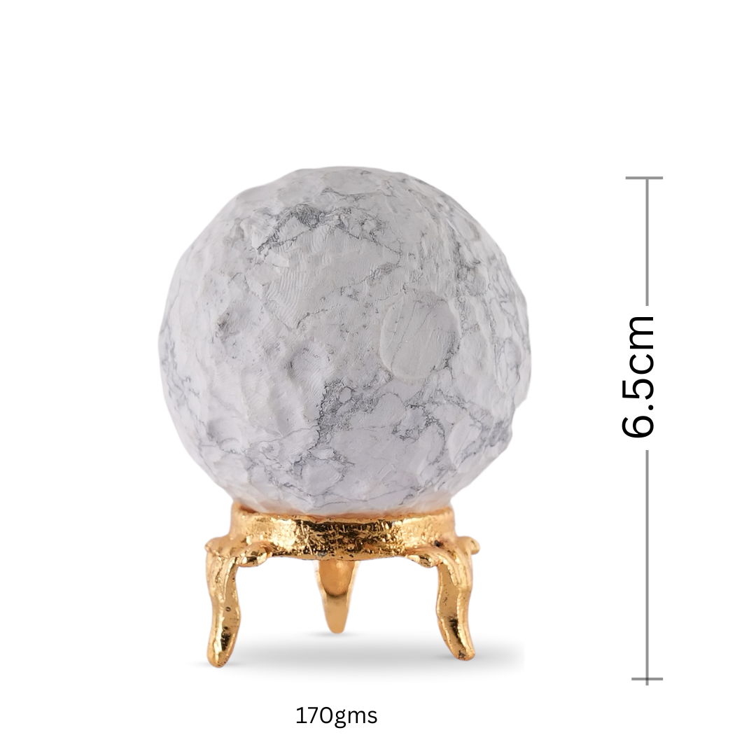 Howlite Moon Sphere/Ball