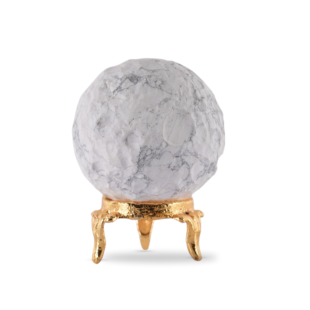 Howlite Moon Sphere/Ball