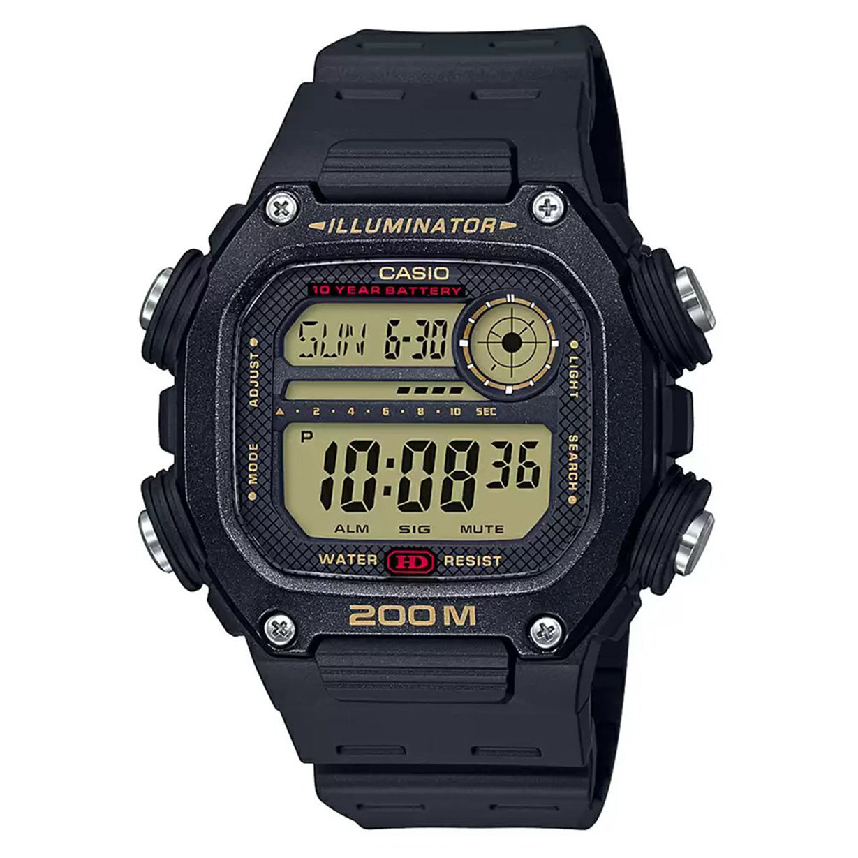 Casio Youth Black Dial Men 50.4mm