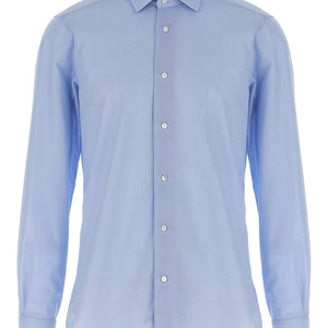 Barba Honeycomb Cotton Shirt