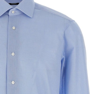 Barba Honeycomb Cotton Shirt