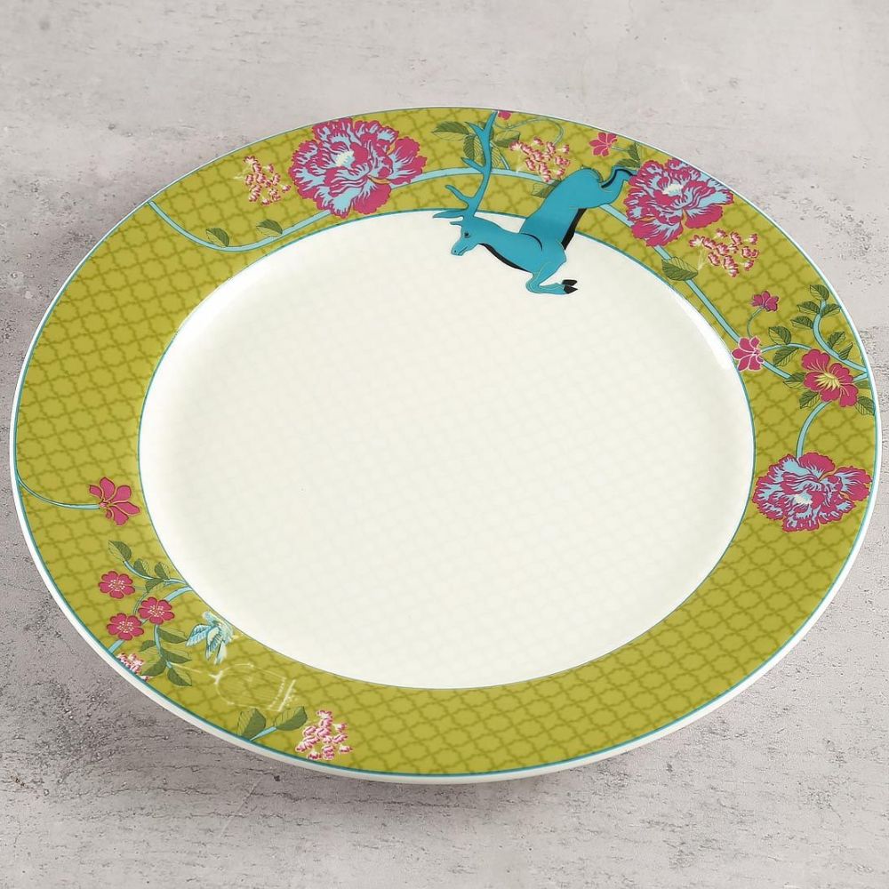 India Circus Nature Essence Paradise Dinner Plate | 1 Pc