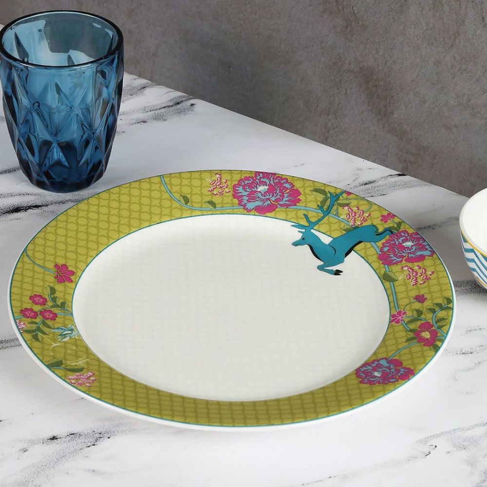 India Circus Nature Essence Paradise Dinner Plate | 1 Pc
