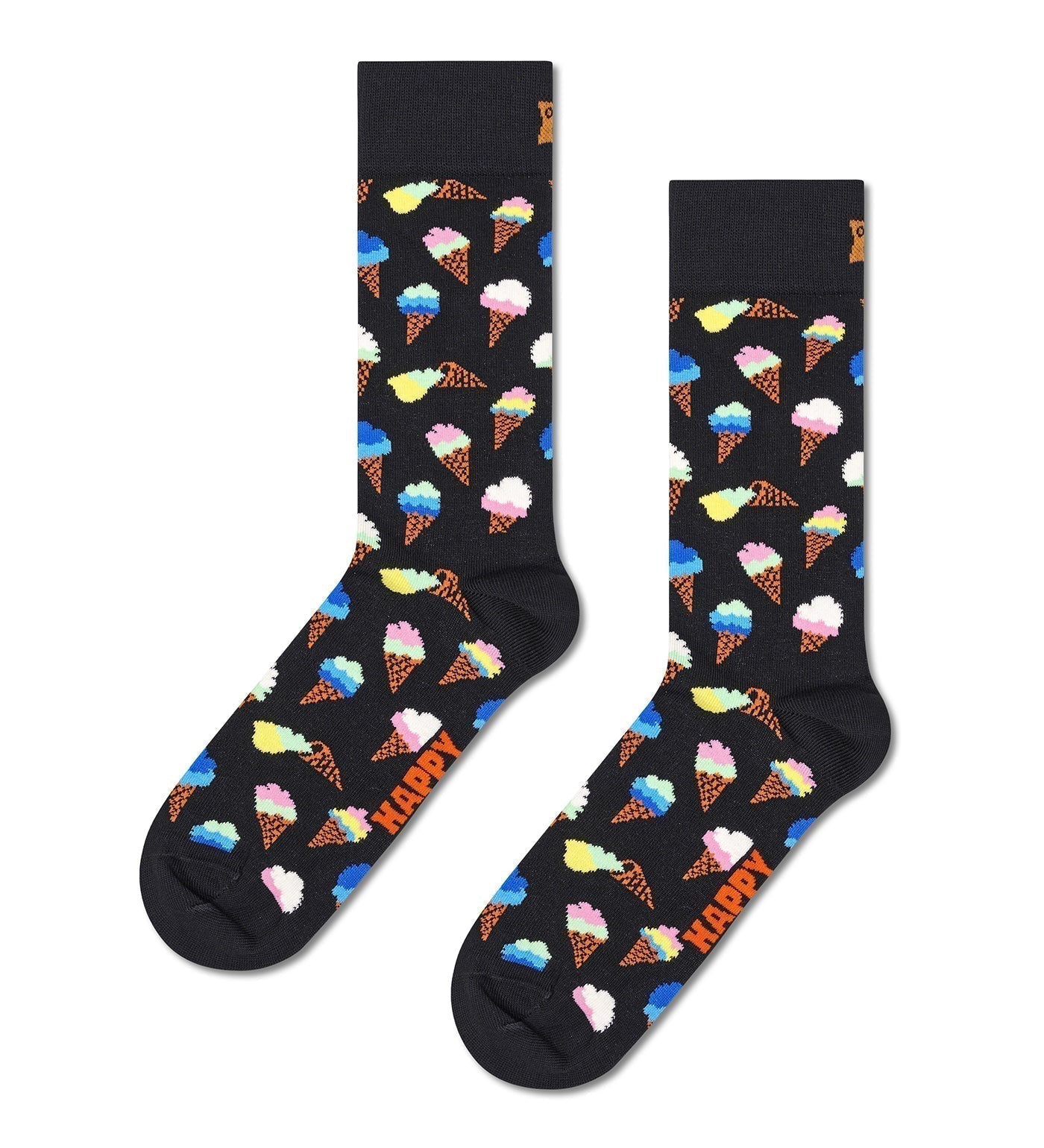 Happy Socks Unisex Ice Cream Crew Length Socks for Women and Men