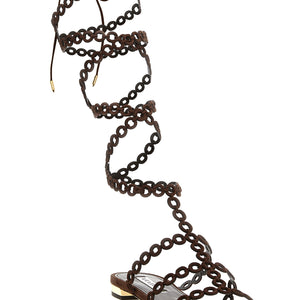 Aquazzura Infinity Chain Gladiator Sandals