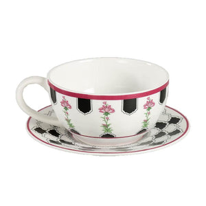 India Circus Black Garden Tea for One | Tea Set | Set of 3 Pcs