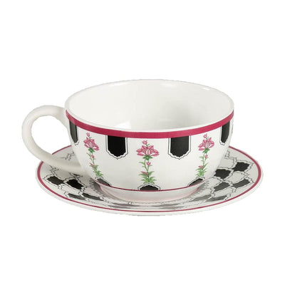 India Circus Black Garden Tea for One | Tea Set | Set of 3 Pcs