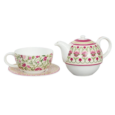 India Circus Rose Mallow Tea for One | Tea Set | Set of 3 Pcs