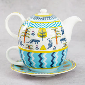 India Circus Mystical Gardens Tea for One | Tea Set | Set of 3 Pcs