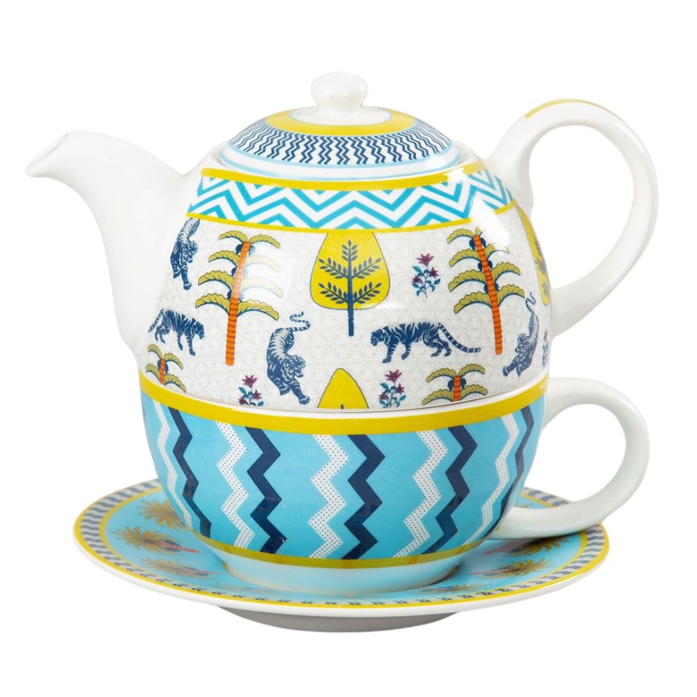India Circus Mystical Gardens Tea for One | Tea Set | Set of 3 Pcs