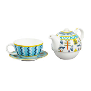 India Circus Mystical Gardens Tea for One | Tea Set | Set of 3 Pcs