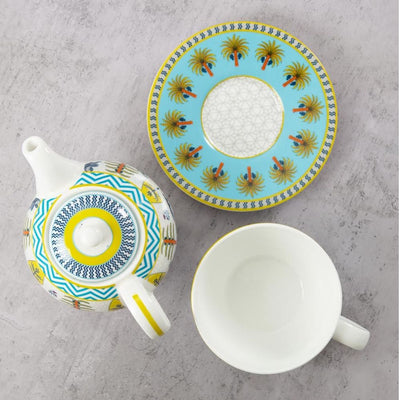India Circus Mystical Gardens Tea for One | Tea Set | Set of 3 Pcs