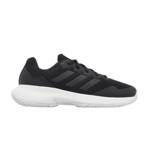 adidas Gamecourt 2.0 Core Black Silver Metallic (Women's)