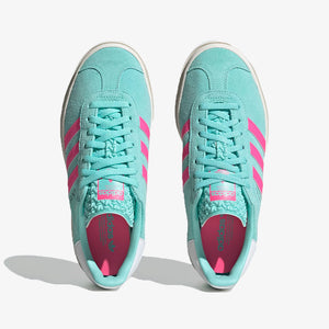 Adidas Originals | GAZELLE SHOES  { FLASH AQUA / LUCID PINK / CLOUD WHITE