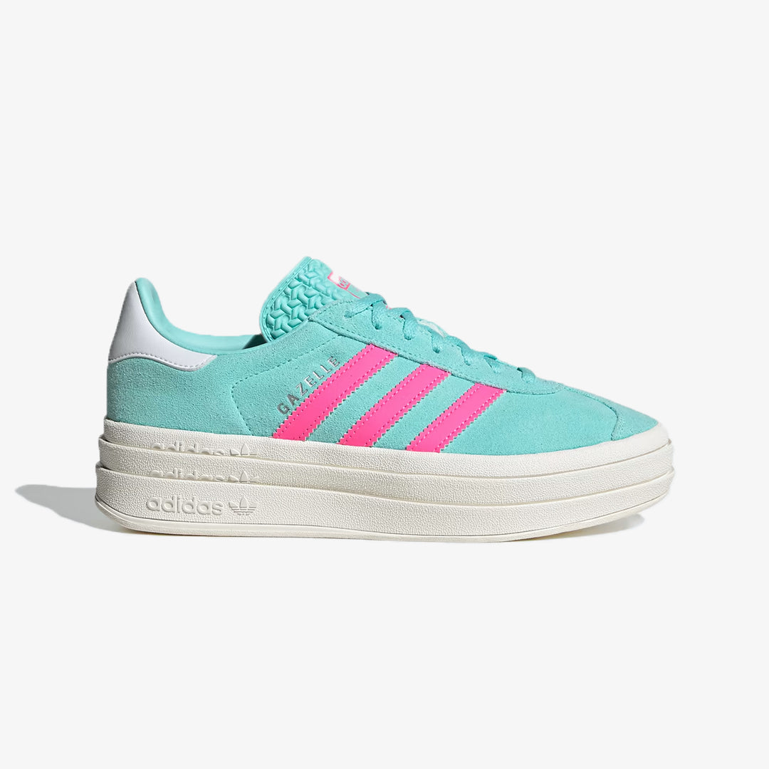 Adidas Originals | GAZELLE SHOES  { FLASH AQUA / LUCID PINK / CLOUD WHITE