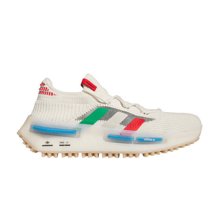 adidas NMD S1 Cream White Red Green