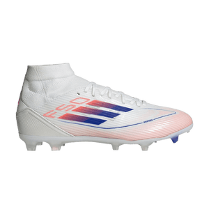 adidas F50 League Mid-Cut Firm/Multi-Ground Cloud White Lucid Blue Solar Red (Women's)