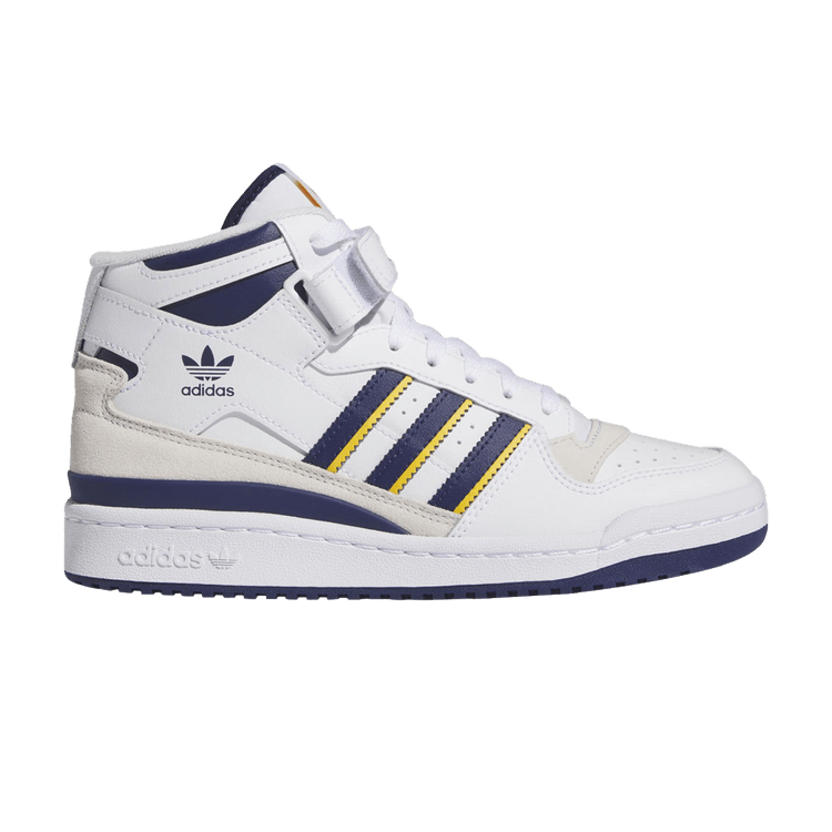 adidas Forum Mid White Dark Blue Crew Yellow (Women's)