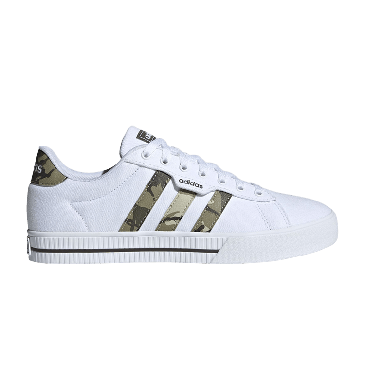 adidas Daily 3.0 Cloud White Olive Strata Shadow Olive