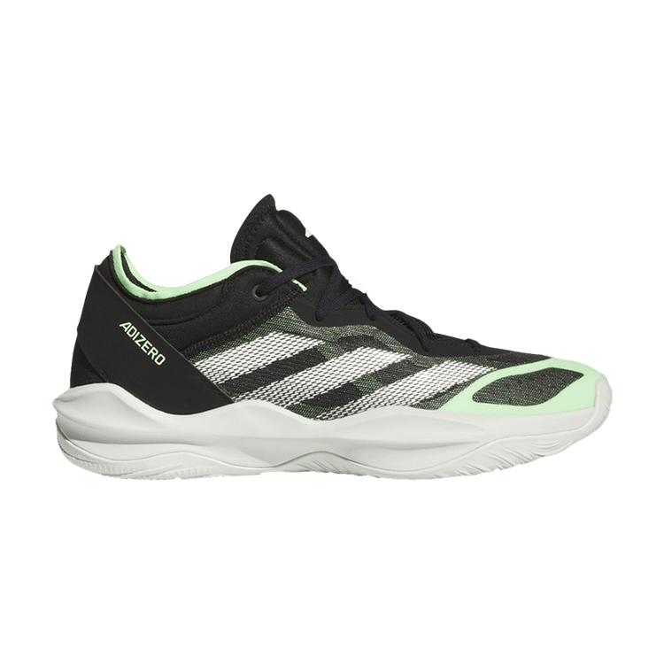 adidas Adizero Select 2.0 Low Core Black Cloud White Green Spark
