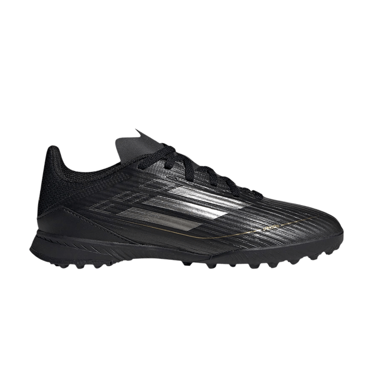 adidas F50 League Turf Core Black Iron Metallic Gold Metallic (GS)